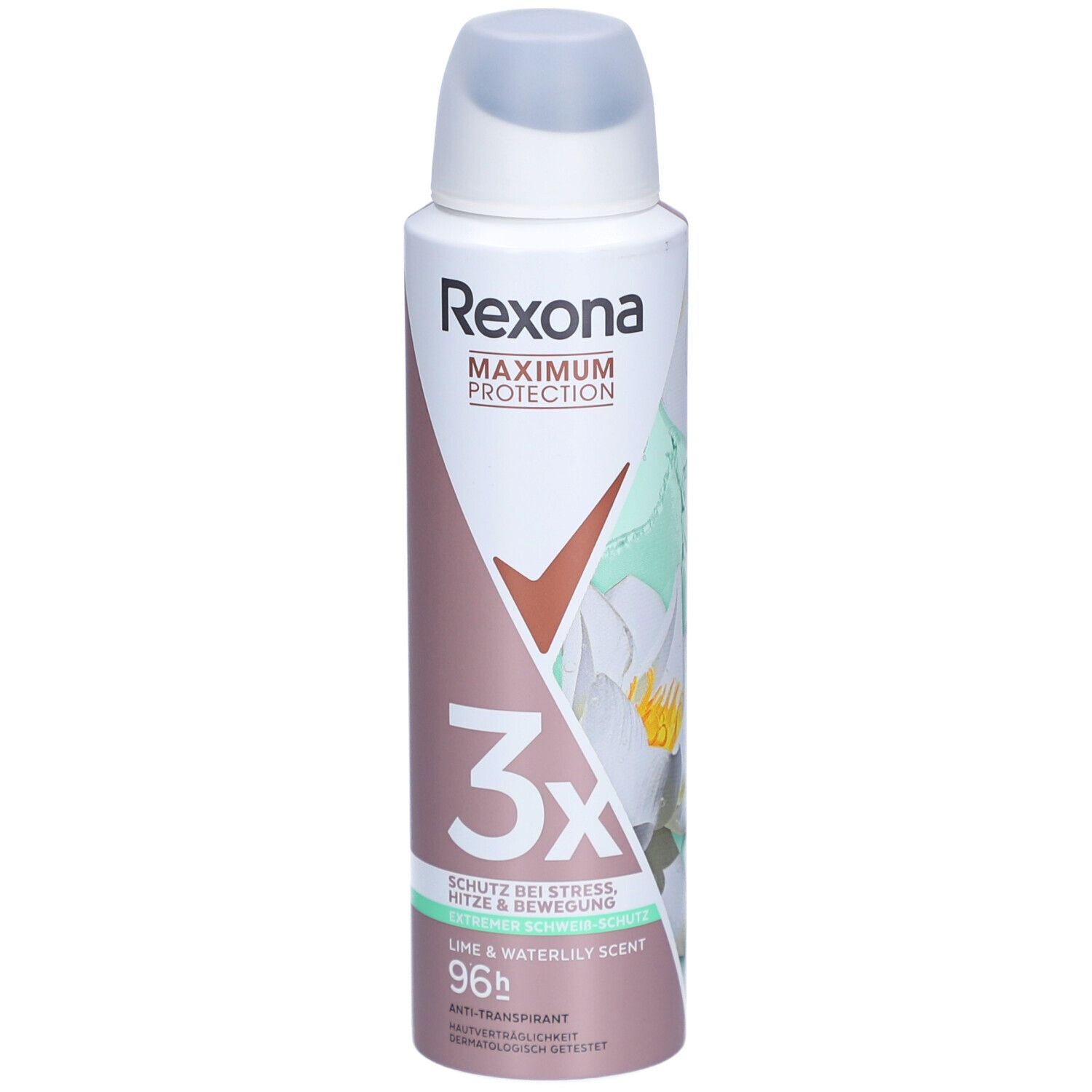 Rexona® Women Anti-Transpirant Max Deodorant en spay Maximale Bescherming 96 H Limoen & Waterlelie