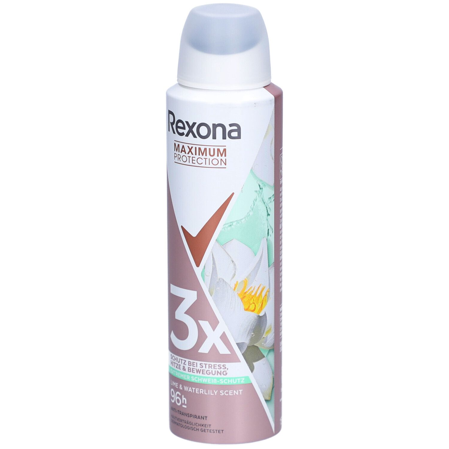 Rexona® Women Anti-Transpirant Max Deodorant en spay Maximale Bescherming 96 H Limoen & Waterlelie