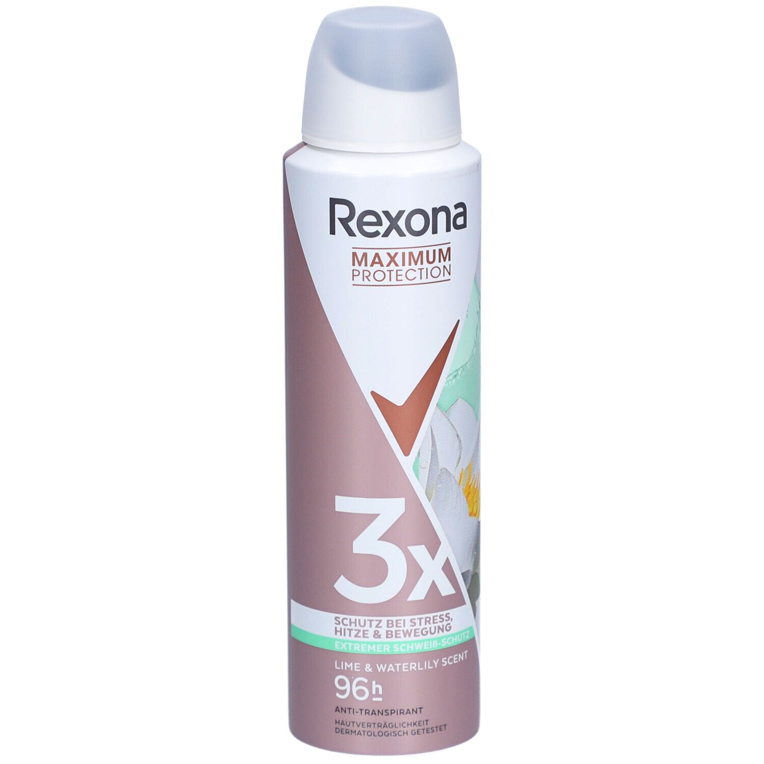 Rexona® Women Anti-Transpirant Max Deodorant en spay Maximale Bescherming 96 H Limoen & Waterlelie