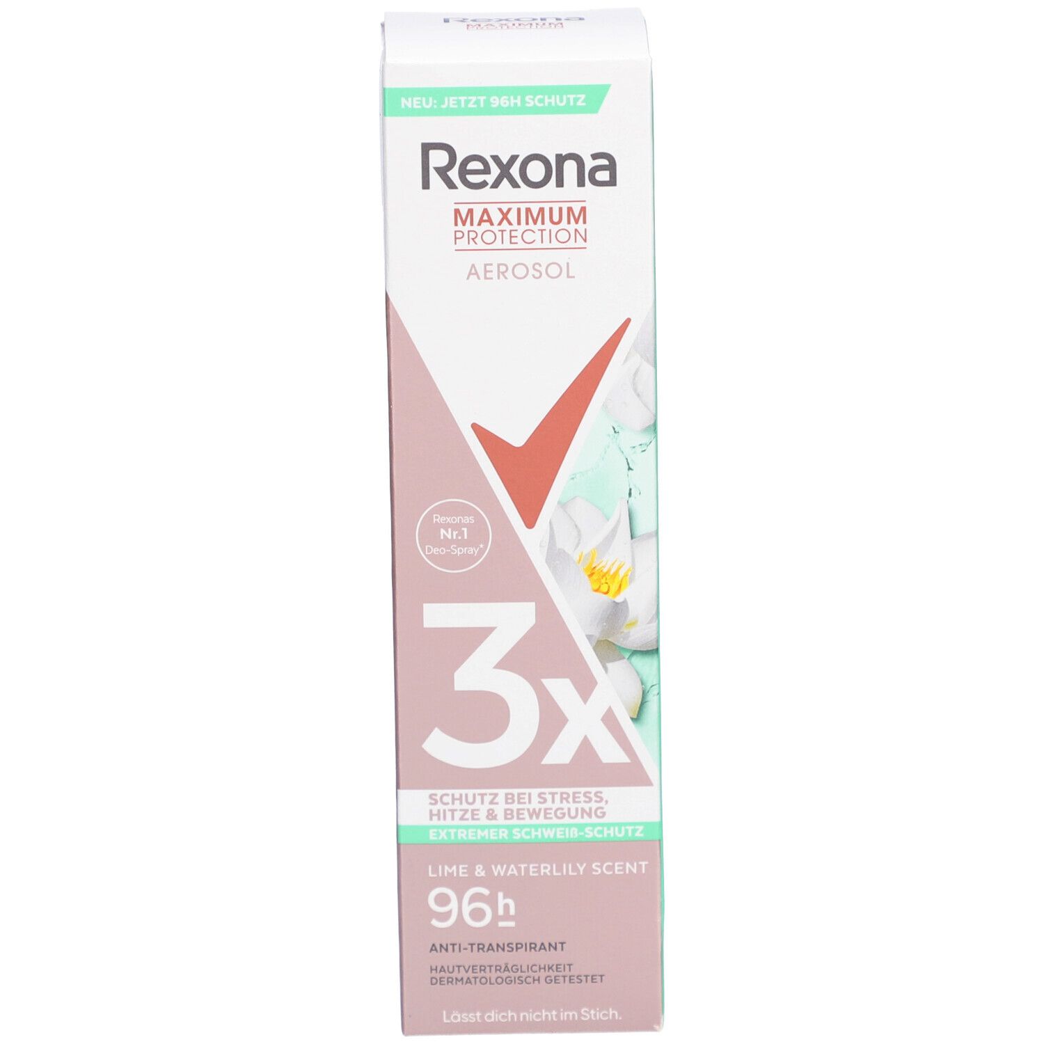 Rexona® Women Anti-Transpirant Max Deodorant en spay Maximale Bescherming 96 H Limoen & Waterlelie