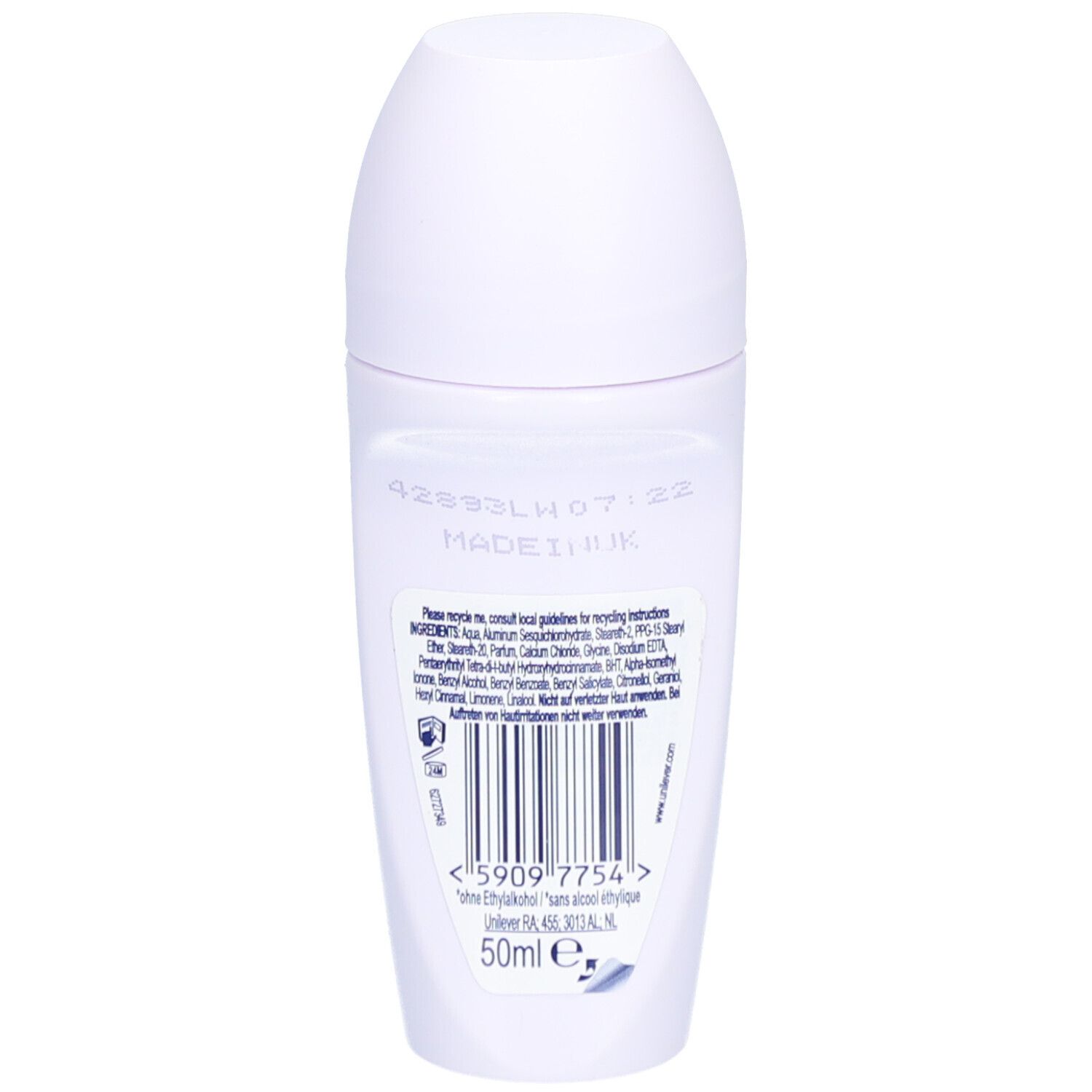 Rexona® Antitranspirant Déo Roll-on Nonstop Protection 72 H Coton sec