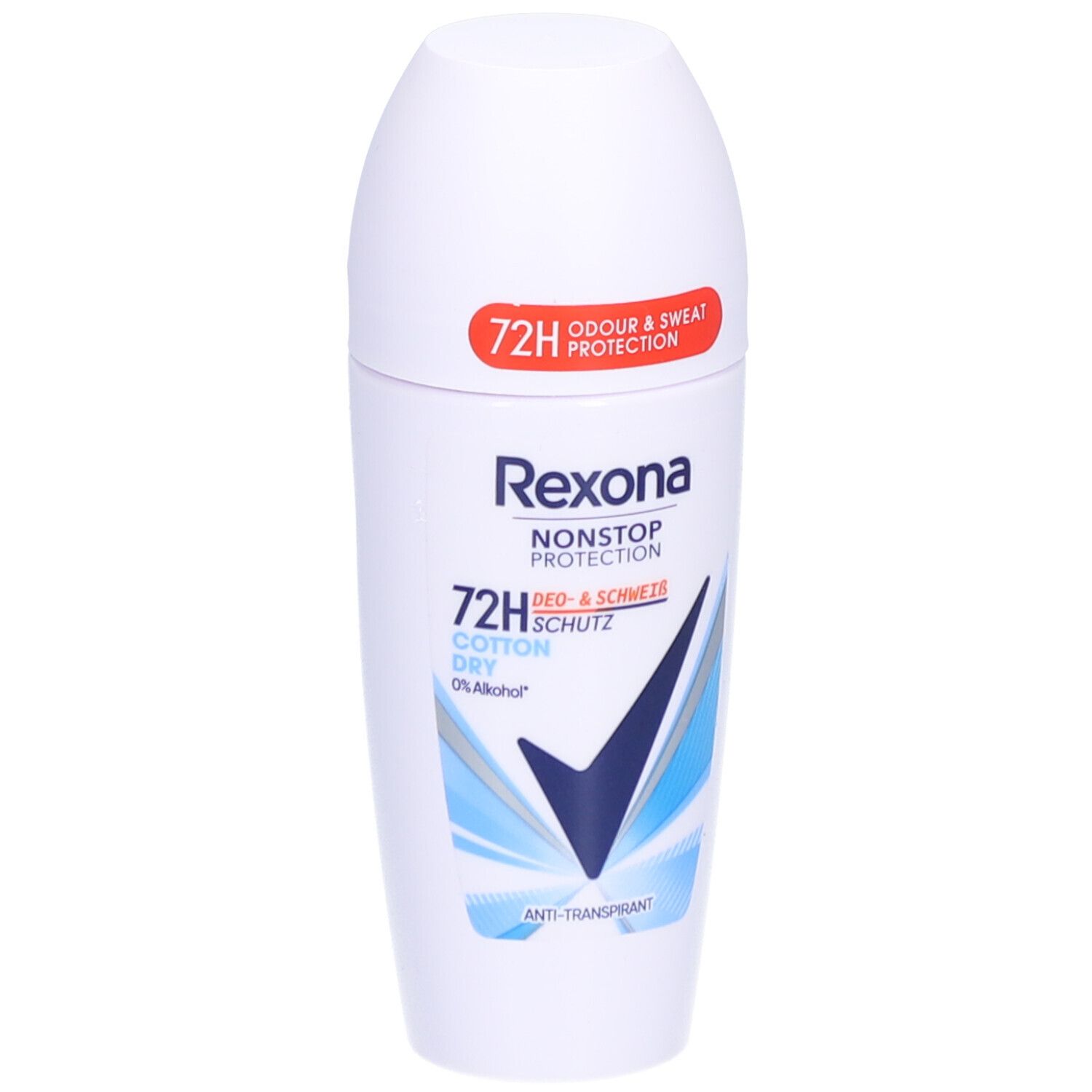 Rexona® Antitranspirant Déo Roll-on Nonstop Protection 72 H Coton sec