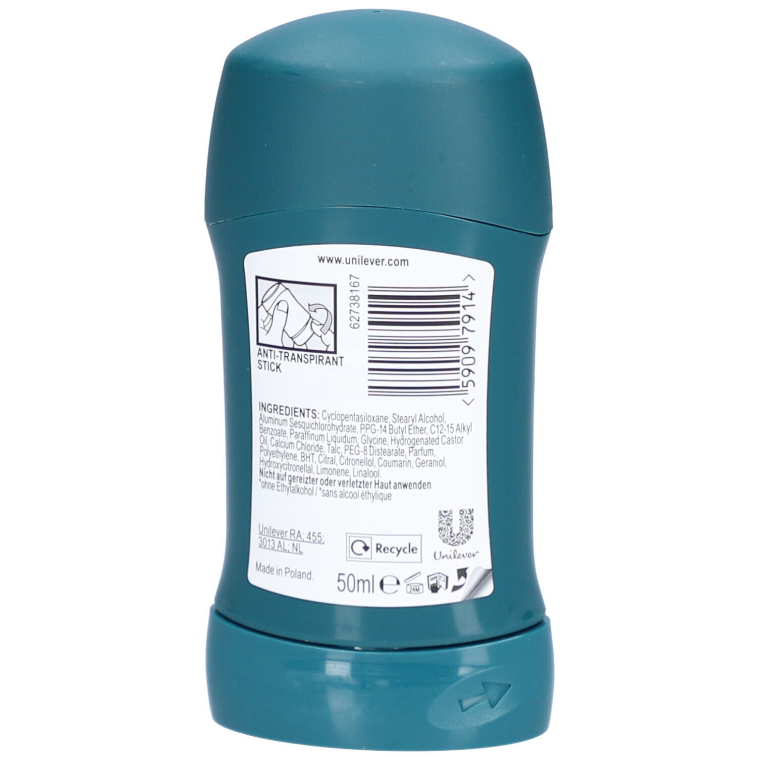 Rexona® Men Antiperspirant Deodorant stick Nonstop Protection 72 H Cobalt Dry