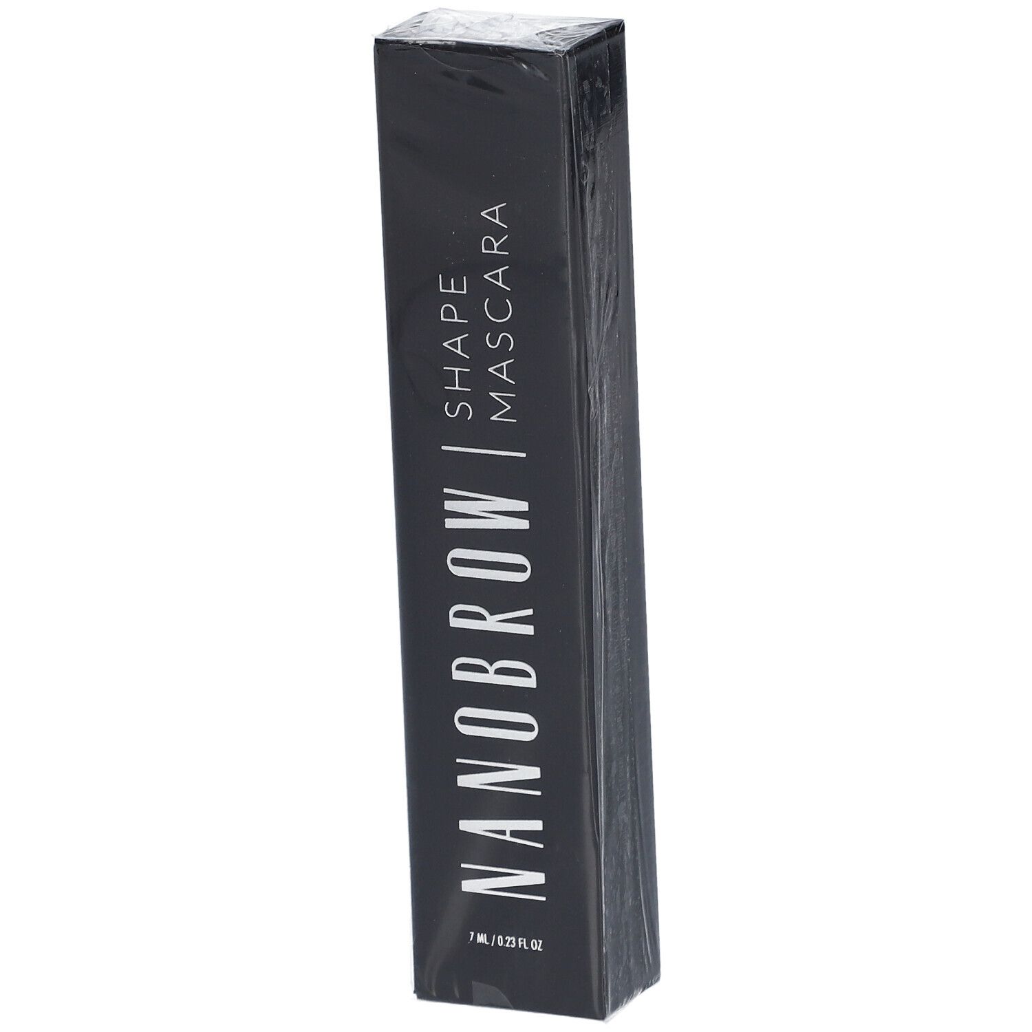 Emballage noir pour Nanobrow Shape Mascara, 7 ml.