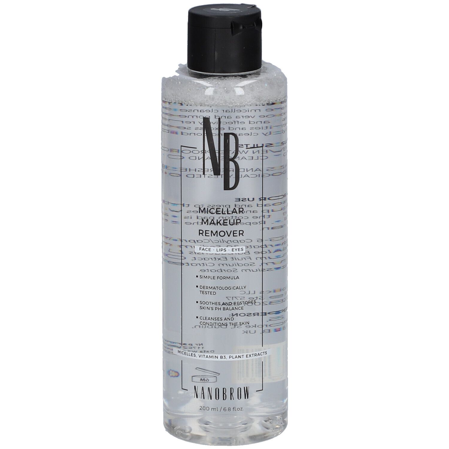 Fles Nanobrow micellaire make-up remover, 200 ml.