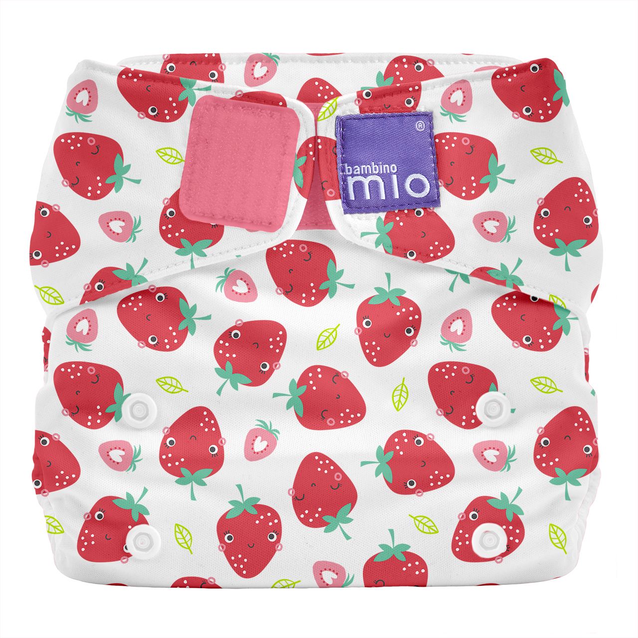 Bambino Mio Miosolo klassieke All-in-One doekluier Aardbei verfrissend
