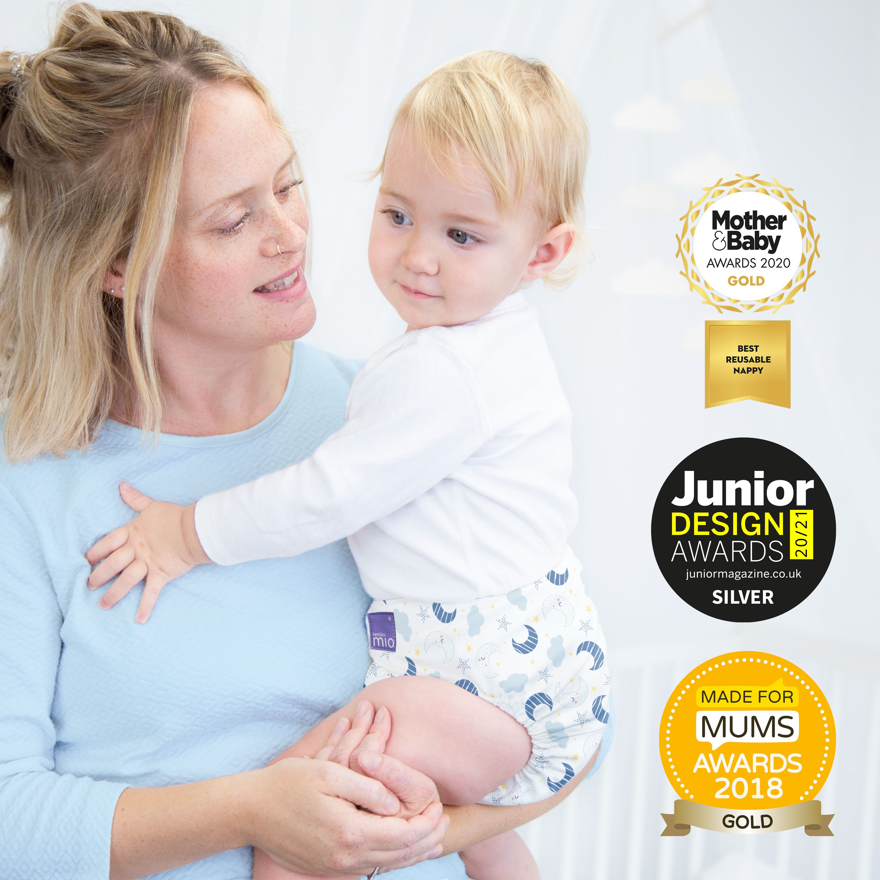 Bambino Mio Miosolo klassieke All-in-One doekluier Aardbei verfrissend