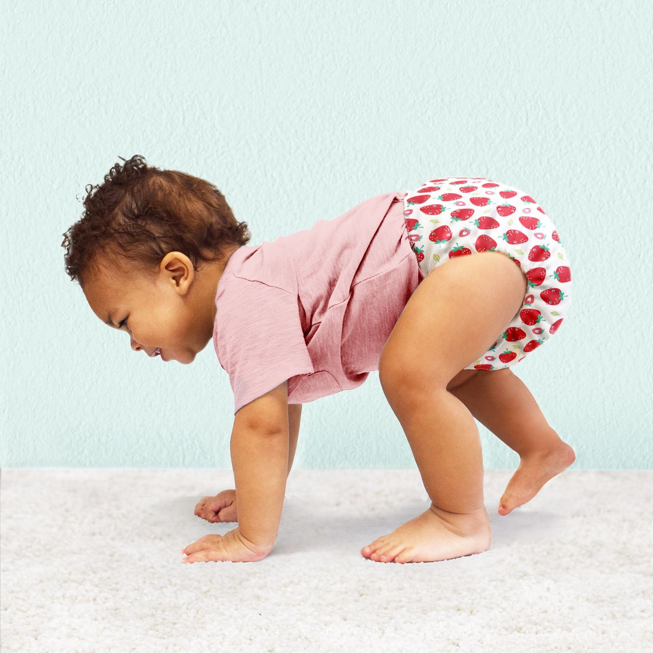 Bambino Mio Miosolo klassieke All-in-One doekluier Aardbei verfrissend