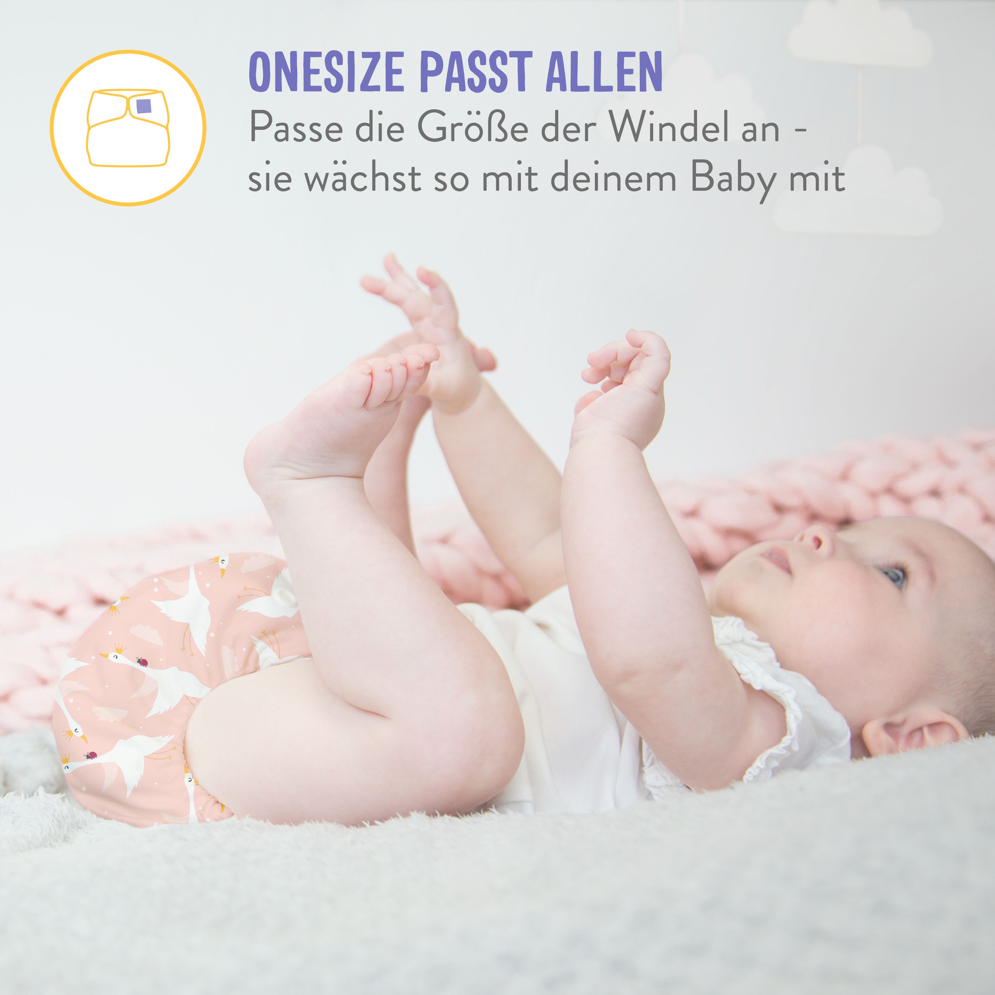 Bambino Moi Miosolo Classic All-in-One Couche-culotte en tissu