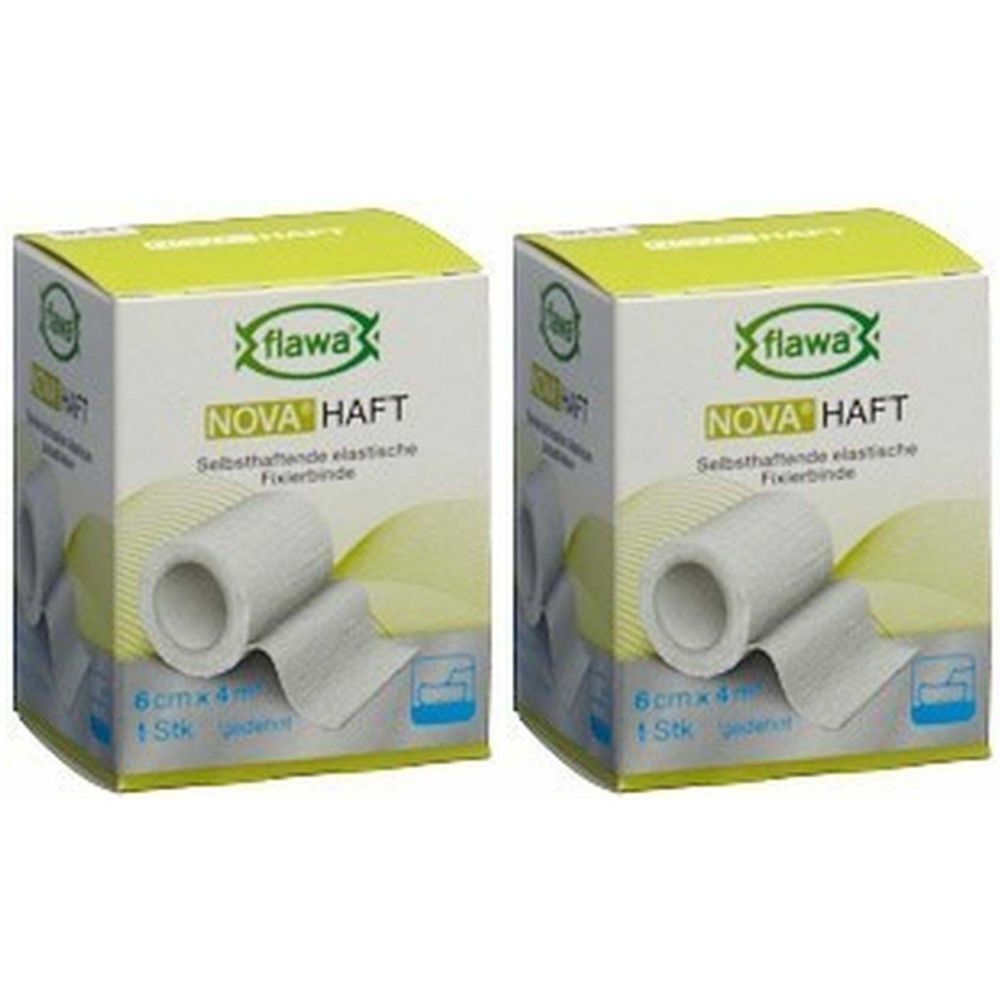 flawa® NOVA haft Bande de fixation élastique auto-adhésive 6 cm x 4 m