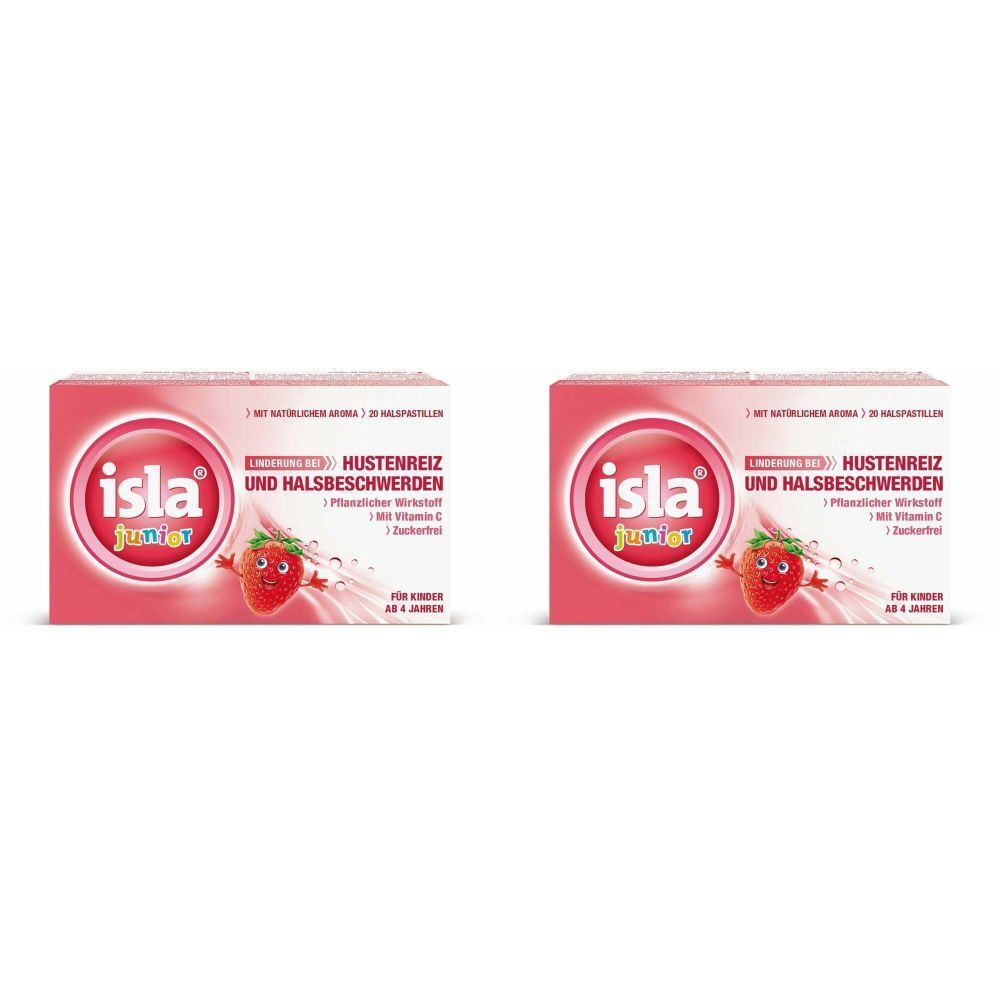 Isla® Junior Pastilles pour la Gorge Fraise