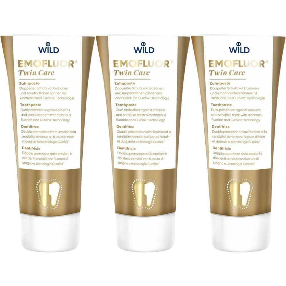 EMOFLUOR Twin Care Zahnpaste Tb 75 ml x3