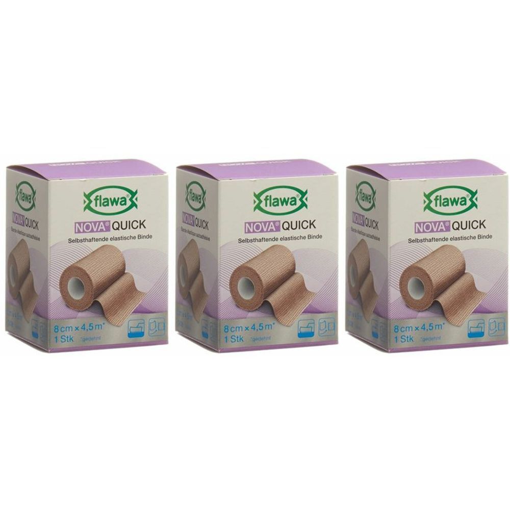 flawa® NOVA® QUICK Bande déchirable ashésive 8 cm x 4 m