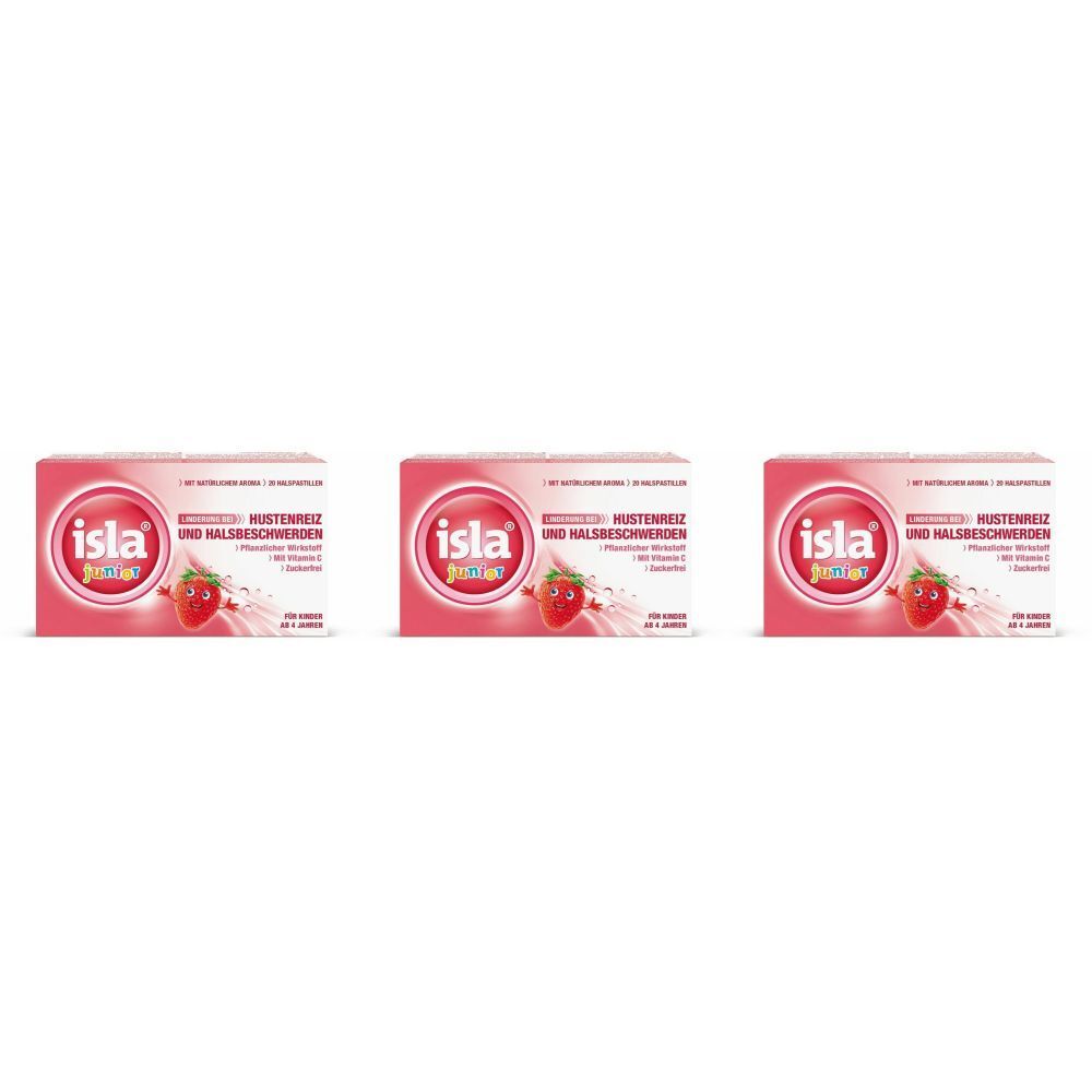 Isla® Junior Pastilles pour la Gorge Fraise