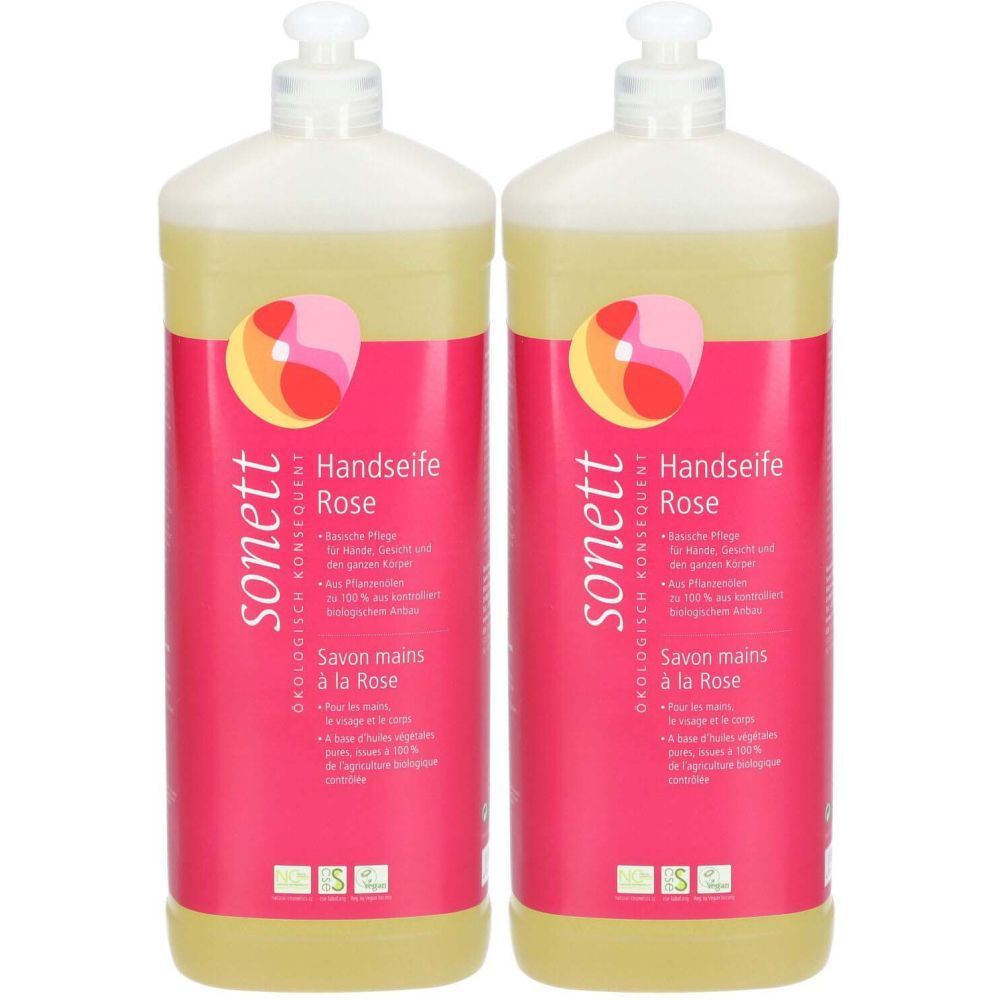 SONETT Savon liquide mains, visage & corps à la rose