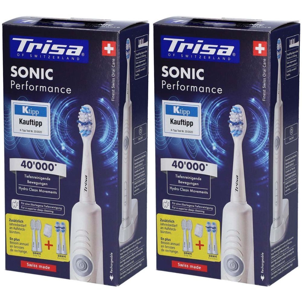 TRISA Sonic tandenborstel en 5 Sonic navullingen