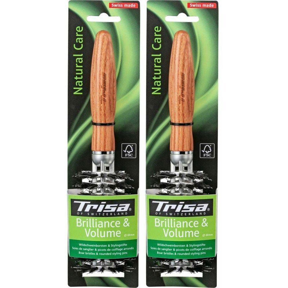 TRISA Natuurlijke verzorging glans & volume haarborstel