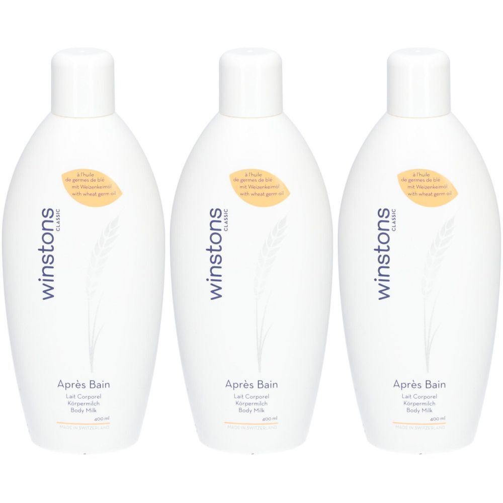 WINSTONS Après bain Körpermilch (neu) 400 ml x3