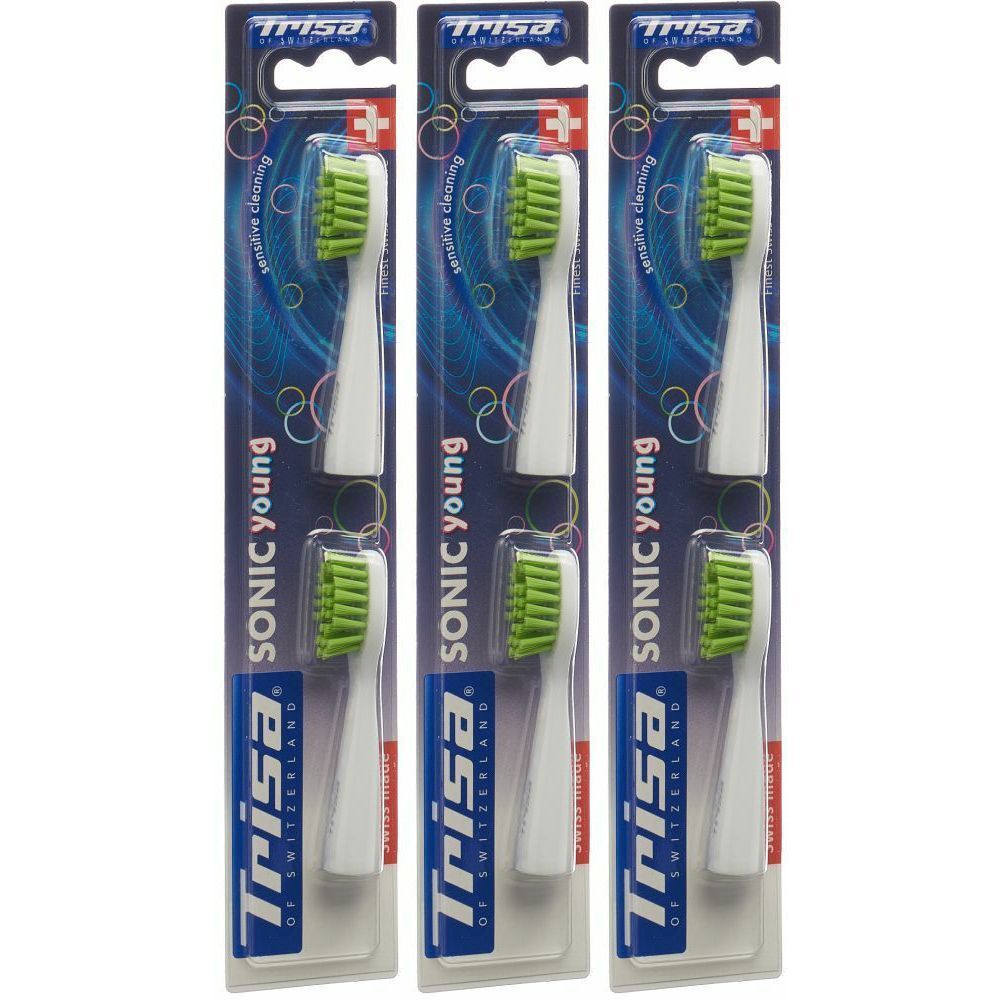 TRISA Têtes de brosse à dents Sonic Young