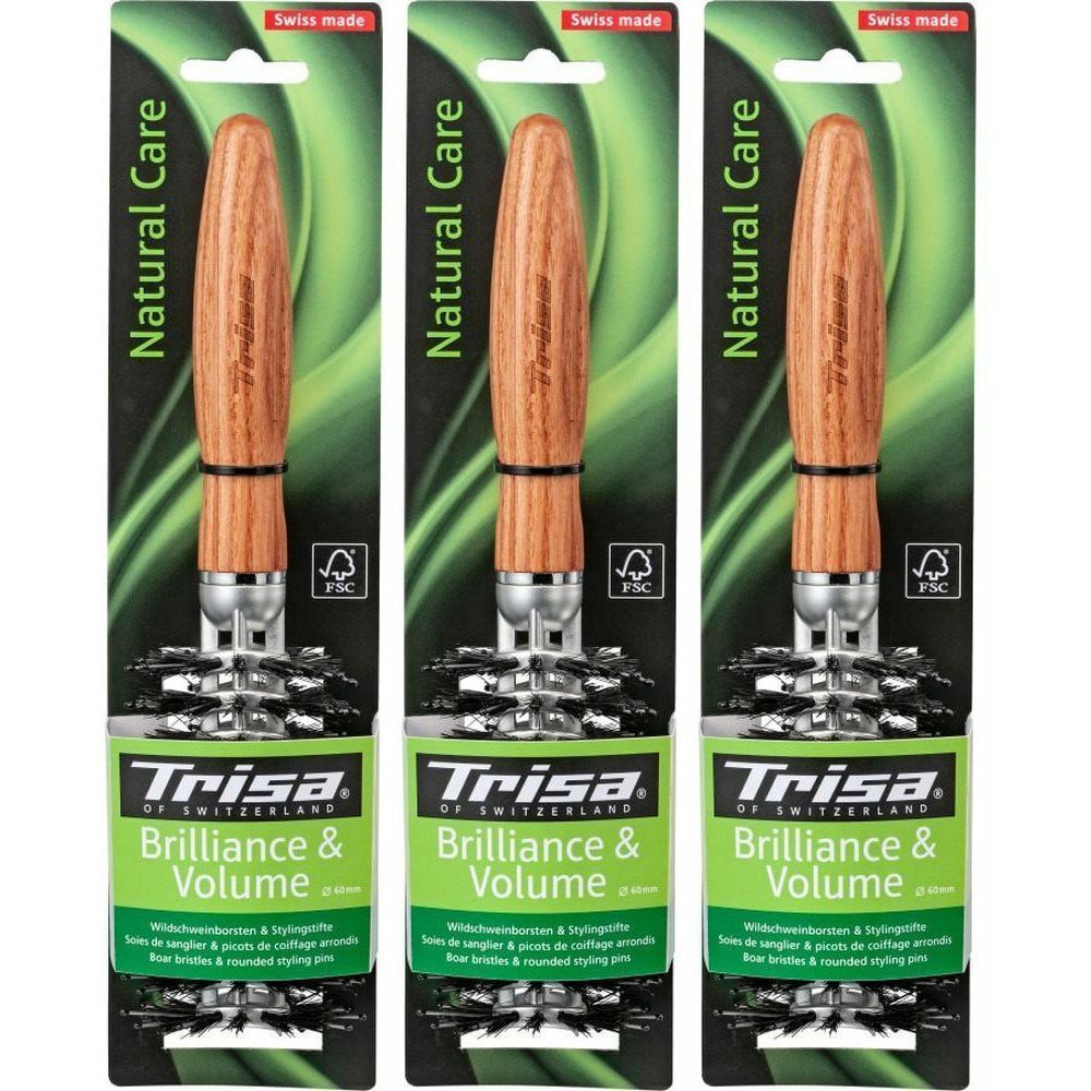 TRISA Natuurlijke verzorging glans & volume haarborstel