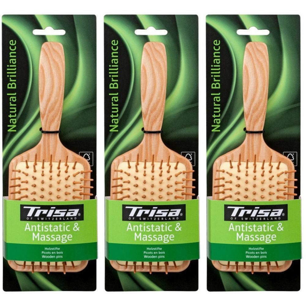 TRISA Natural Brillance Brosse pics en bois