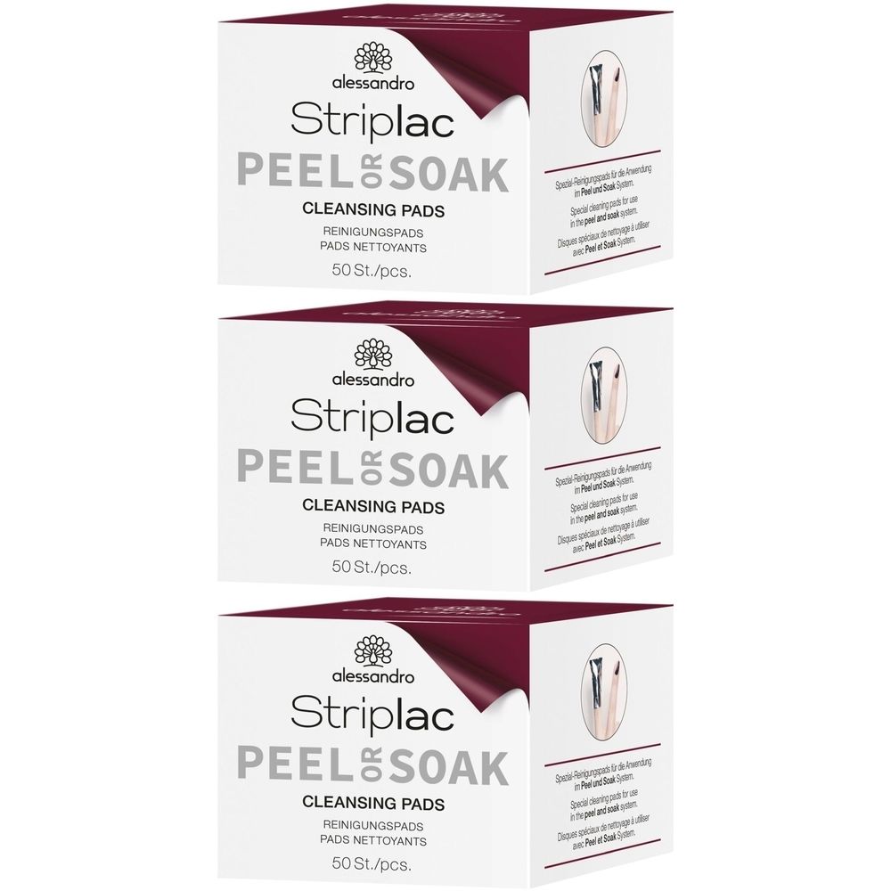 ALESSAN Striplac 2 0 Reinigungspads 50 Stk x3