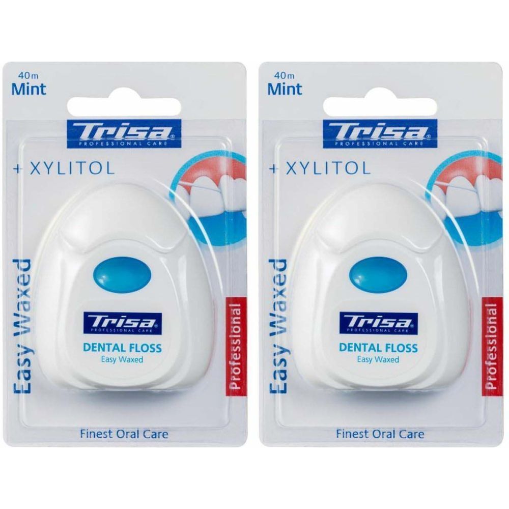 TRISA Flosdraad Easy Waxed Mint Xylitol 40 m