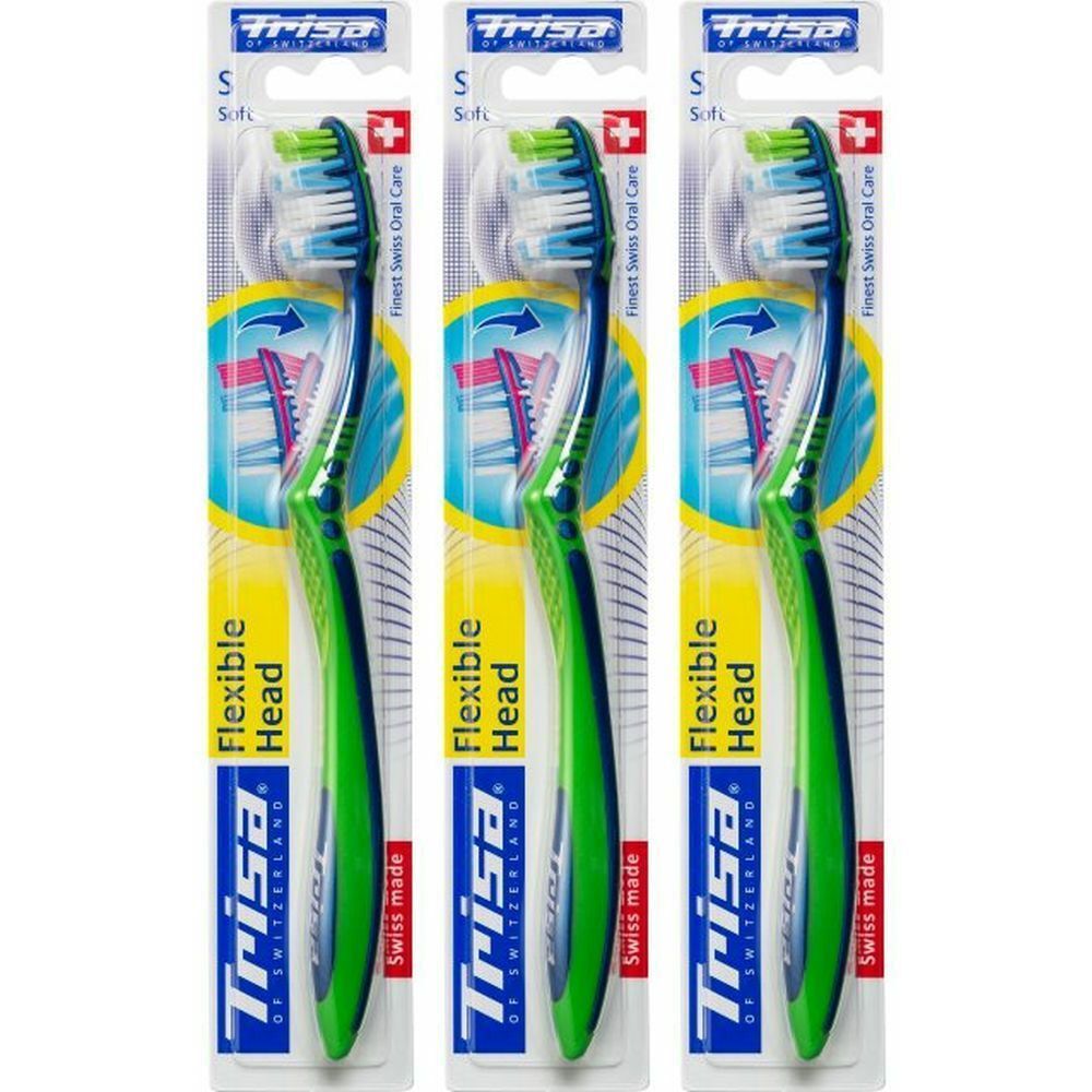 TRISA Brosse à dents souple à tête flexible