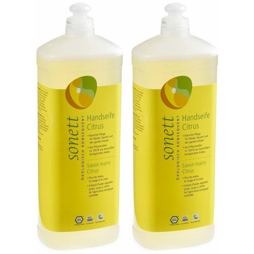 SONETT Citrus vloeibare hand-, gezichts- & lichaamszeep