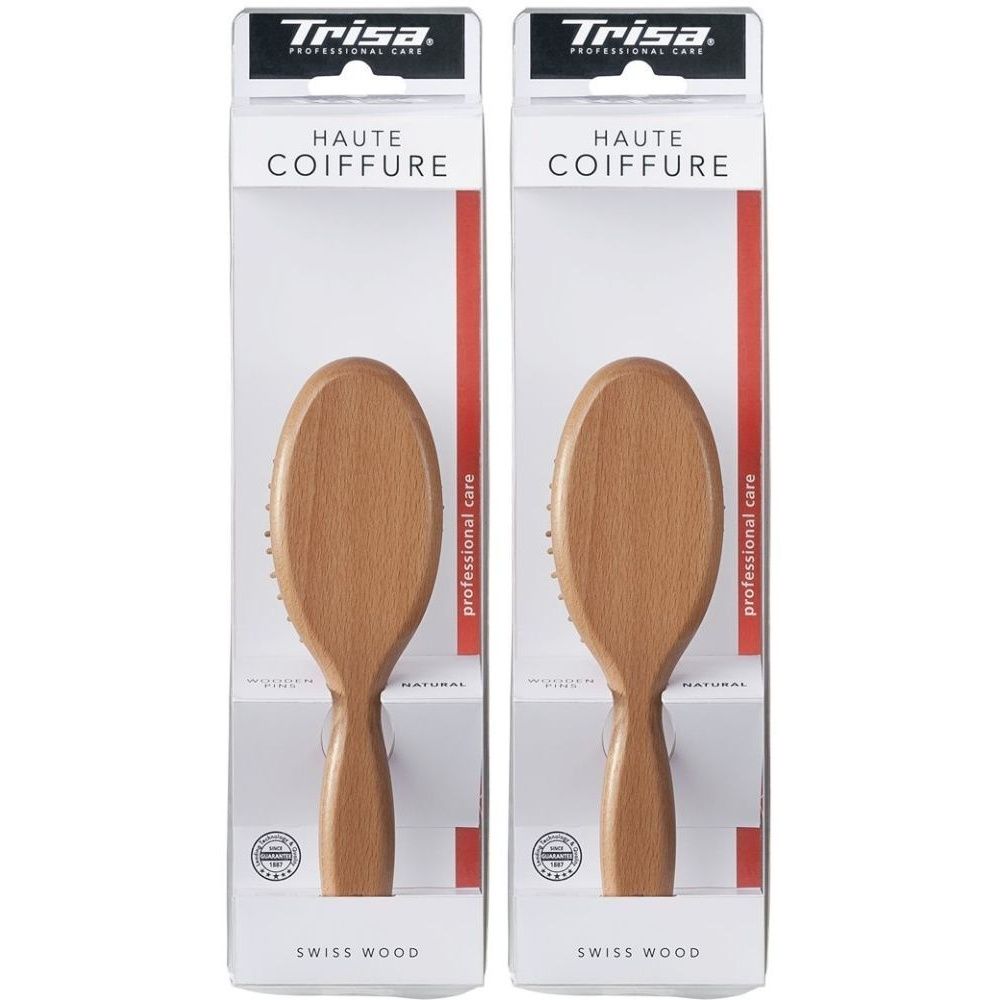 Trisa Haute Coiffure Brosse à cheveux Natural S