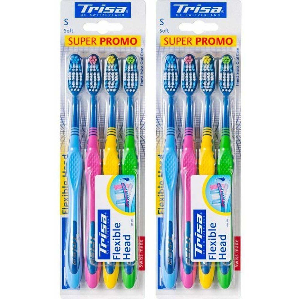 TRISA Brosse à dents souple à tête flexible