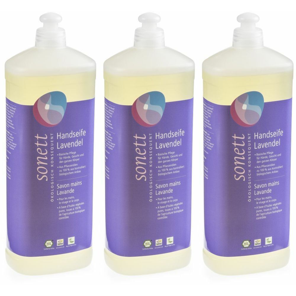 SONETT Vloeibare hand-, gezichts- & lichaamszeep met lavendel