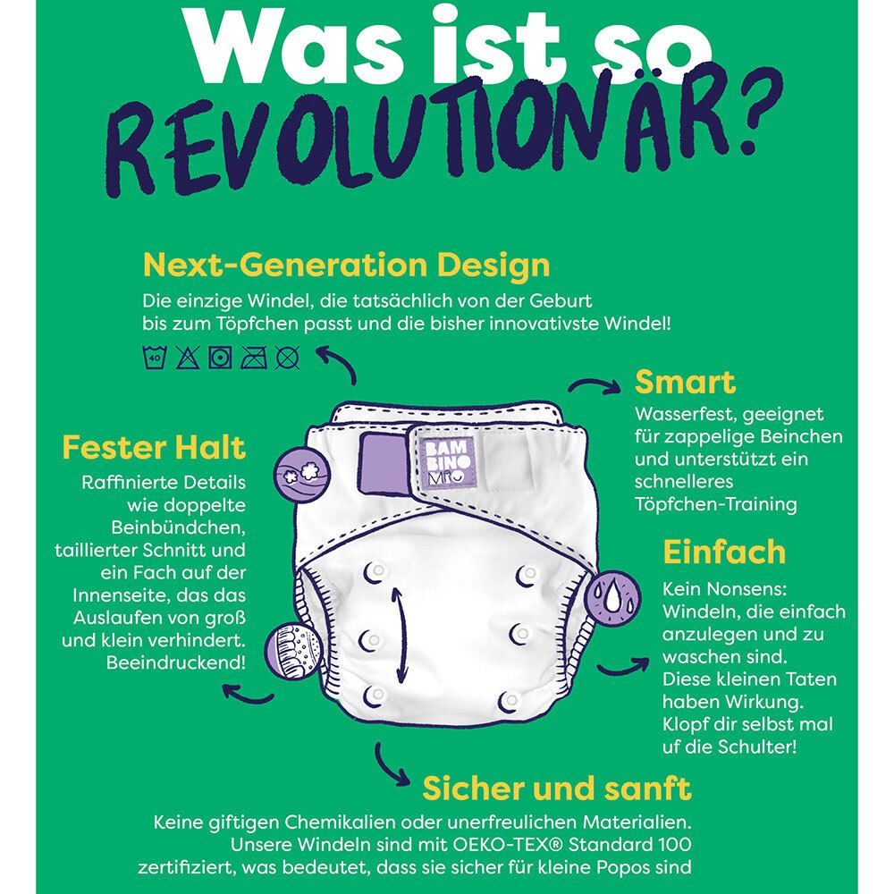 Bambino Mio Revolutionair patroon luier - Grrr