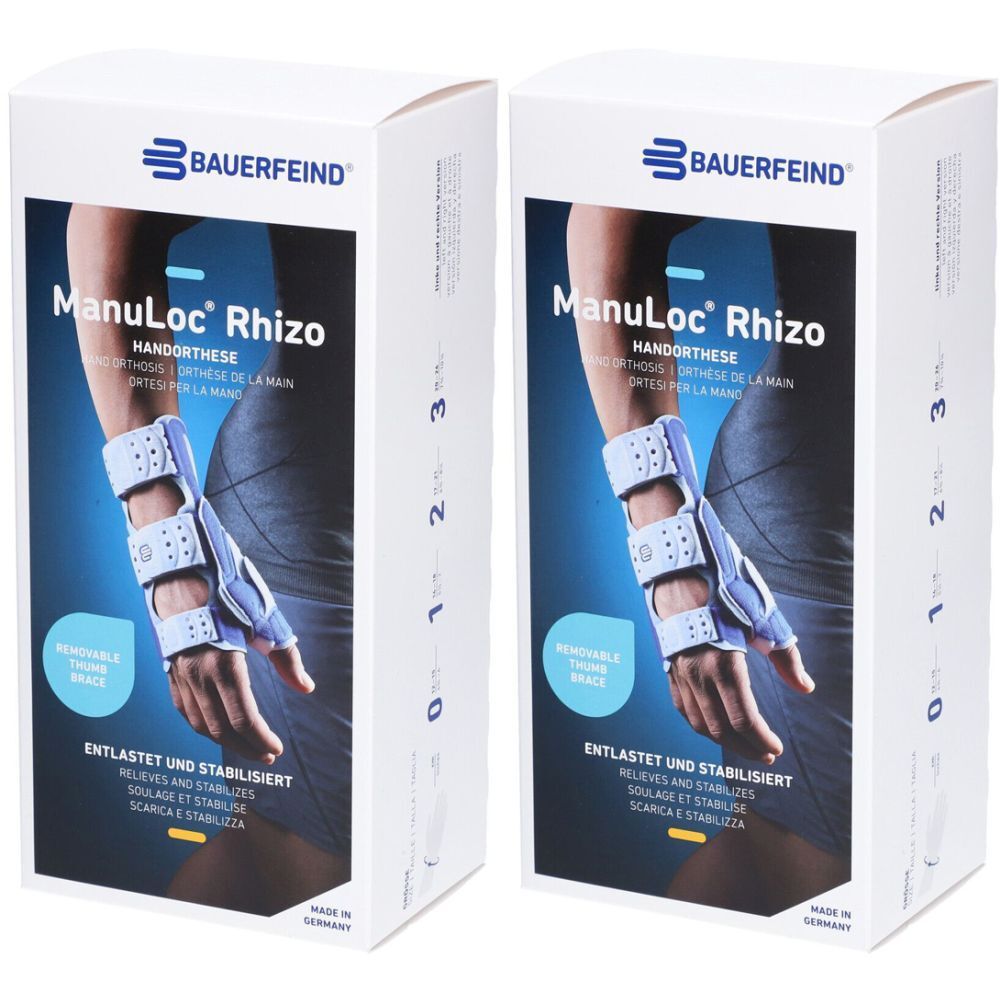 BAUERFEIND Manuloc® Rhizo Orthèse poignet-pouce stabilisatrice taille 1 gauche