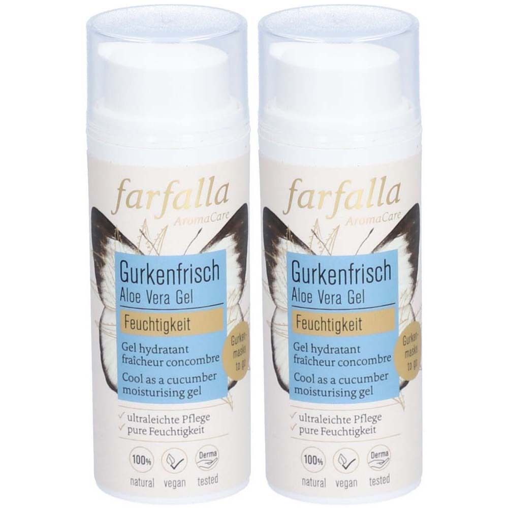 farfalla Aloe Vera, Gel hydratant frais Concombre