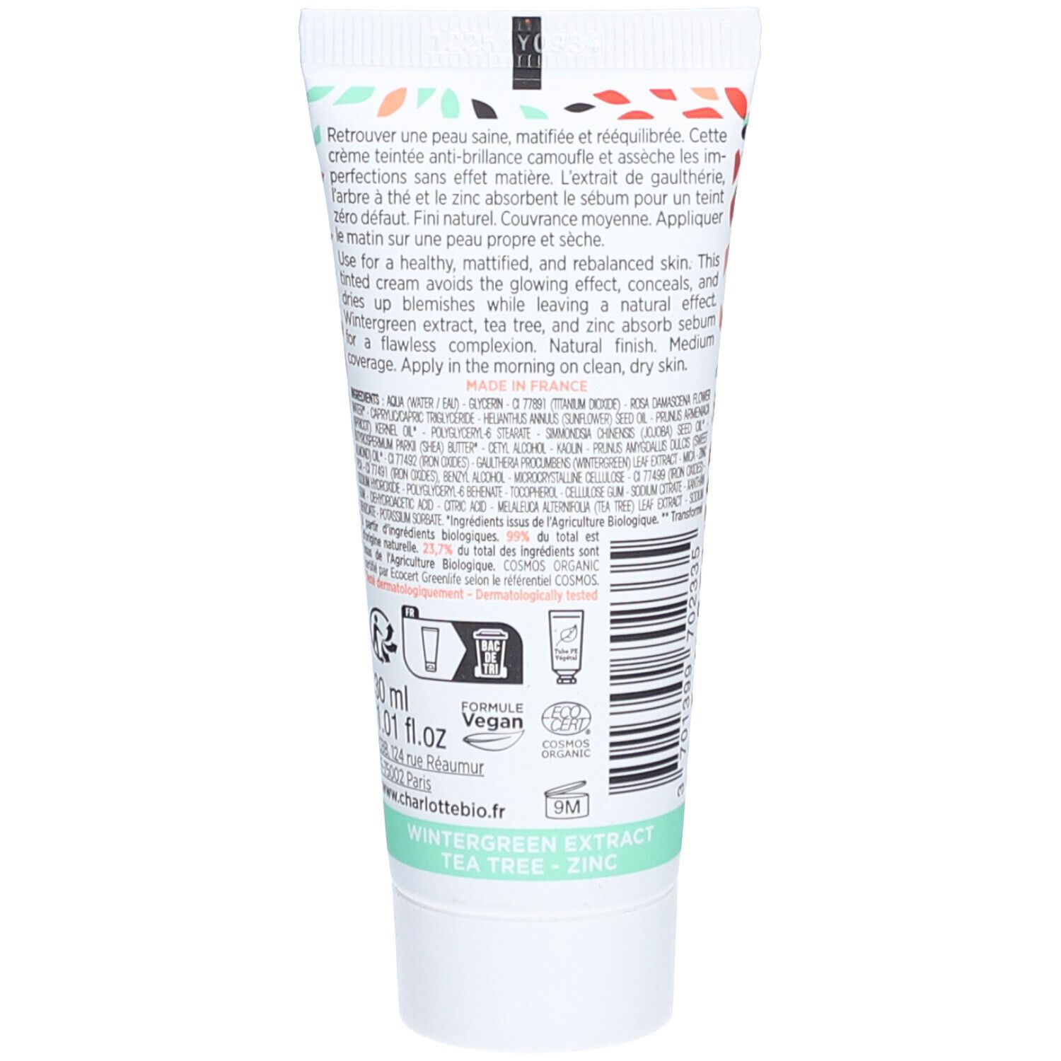 Charlotte Bio BB cream Bio Gold voor de gemiddelde tot donkere huid