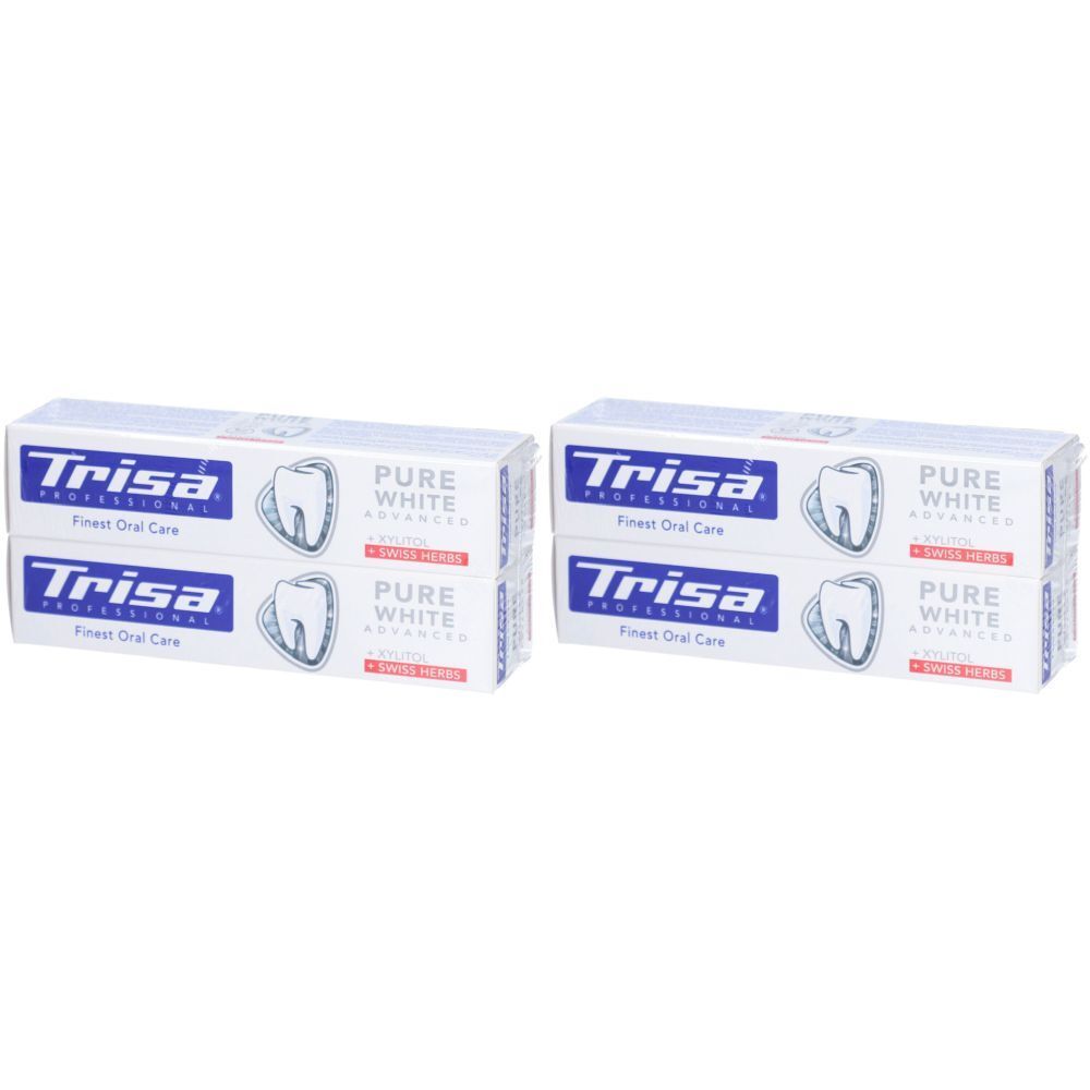 Trisa Tandpasta Pure White Duo 2 x 75 ml