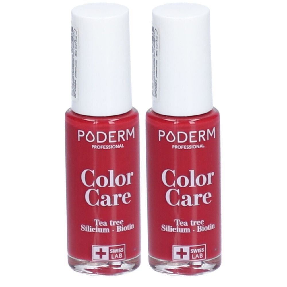 Poderm Color Care Tea Tree Vernis à ongles No 797 Rouge Rose
