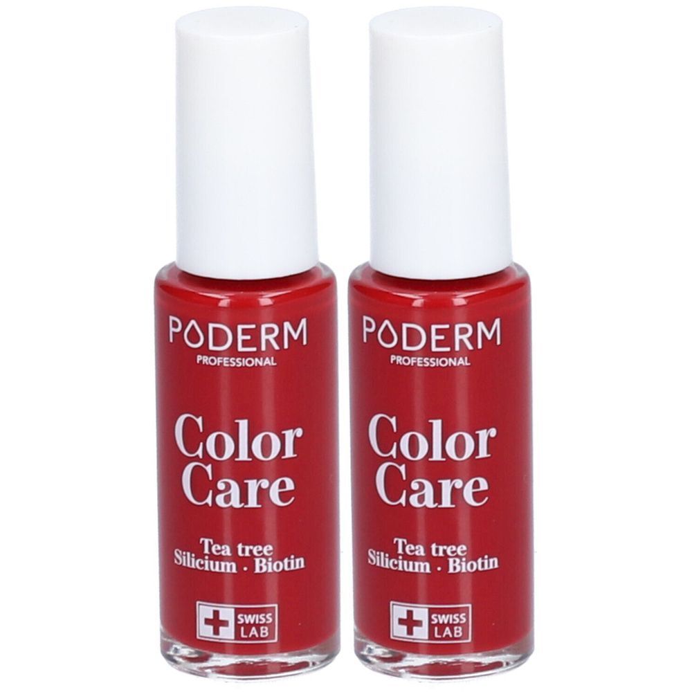 PODERM Color Care Tea Tree - Vernis à ongles No 253 Rouge Allure