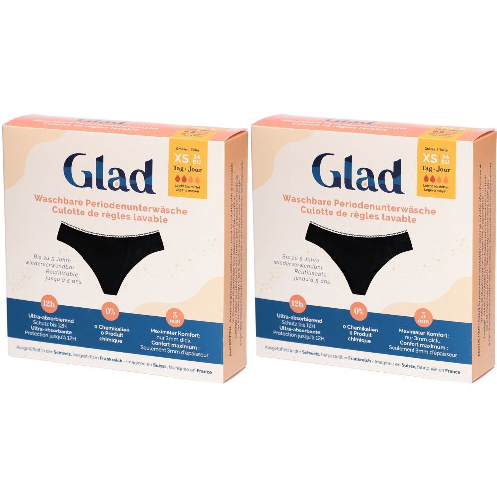 Glad Culotte Menstruelle Jour XS Flux Léger