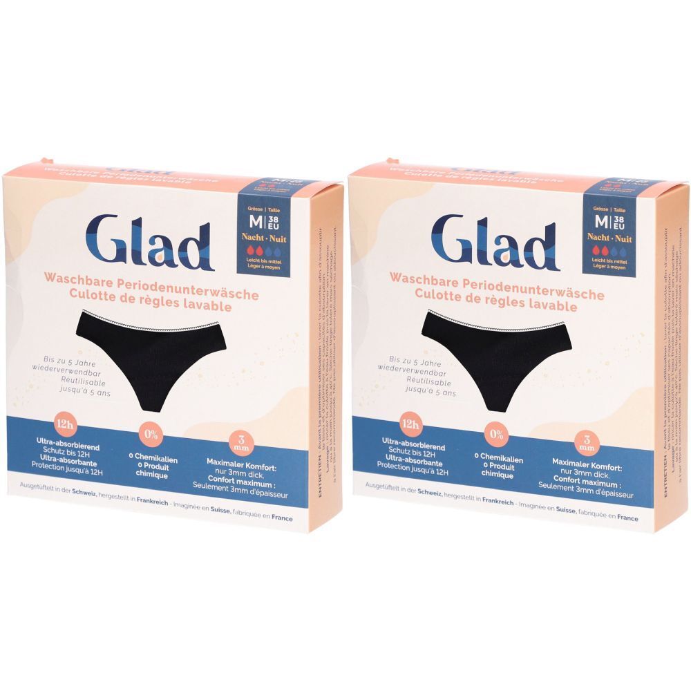 Glad Culotte Menstruelle Nuit M Absorption Légère