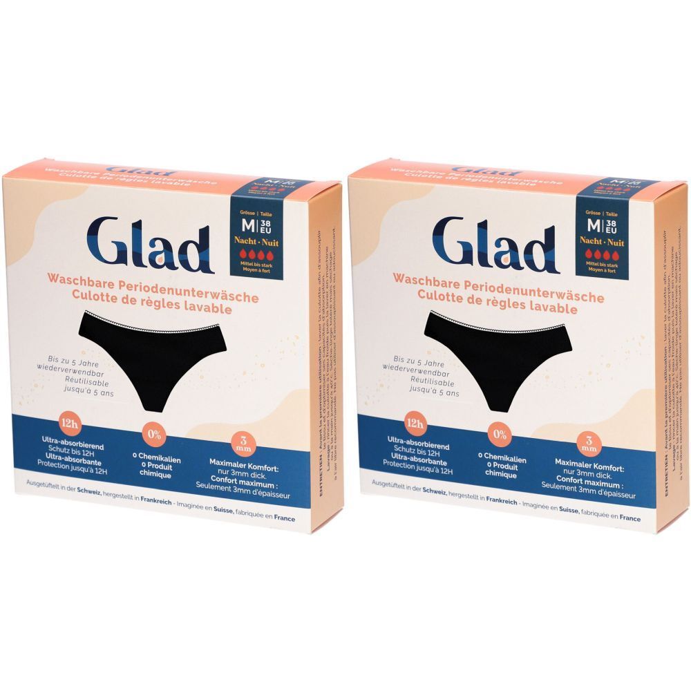 Glad Culotte Menstruelle Nuit M Flux Abondant