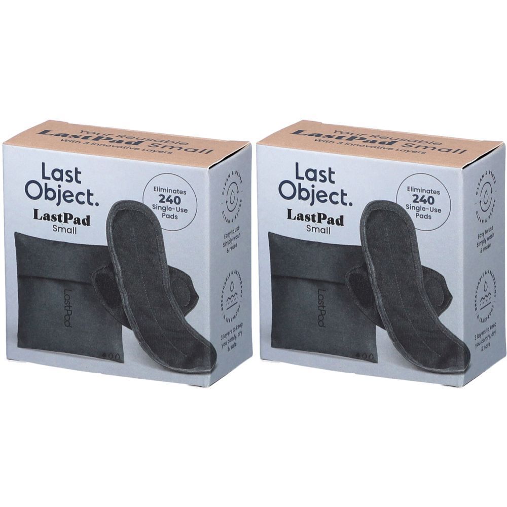 LastPad Serviette Hygiénique Lavable S Noire