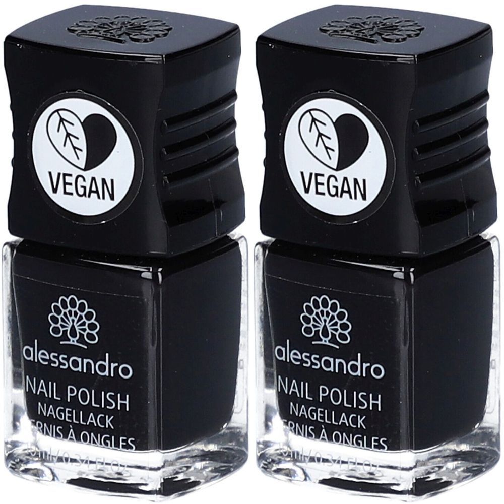 ALESSANDRO Nagellak N°177 Midnight Black Duo