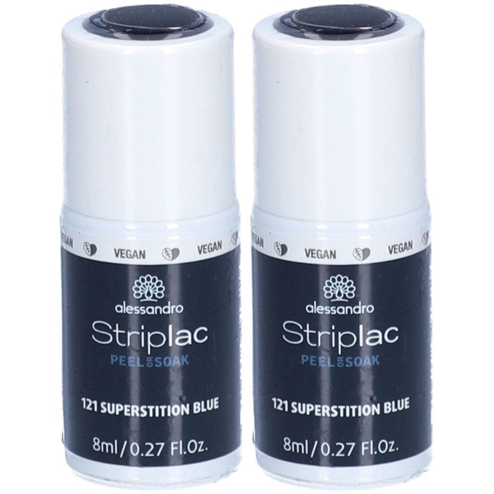 ALESSANDRO Striplac Végan - Peel or Soak Nagellak N°121 Superstition Blue