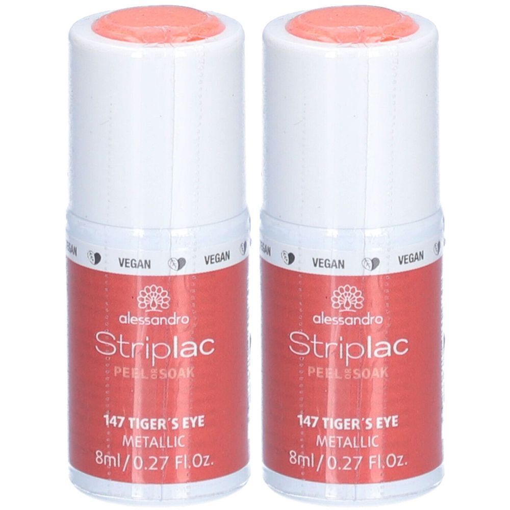 ALESSANDRO Striplac Végan - Peel or Soak Nagellak N°147 Tijgeroog