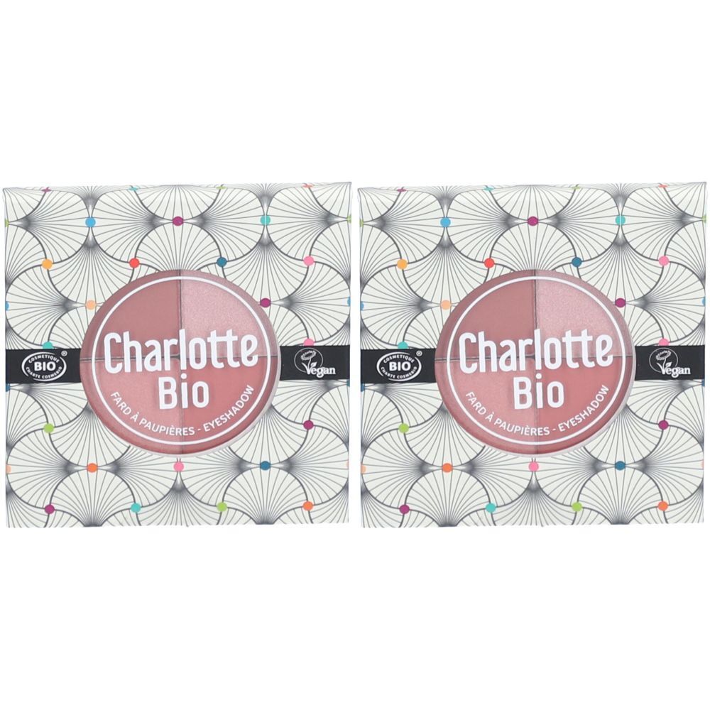 Charlotte Bio Palette met 4 organische oogschaduwpaletten - Girly