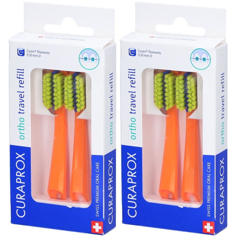 CURAPROX CS 5460 Travel Set Ortho refill orange