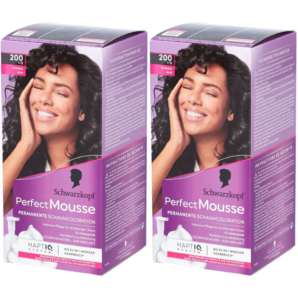 Schwarzkopf Perfect Mousse coloration mousse 200 noir