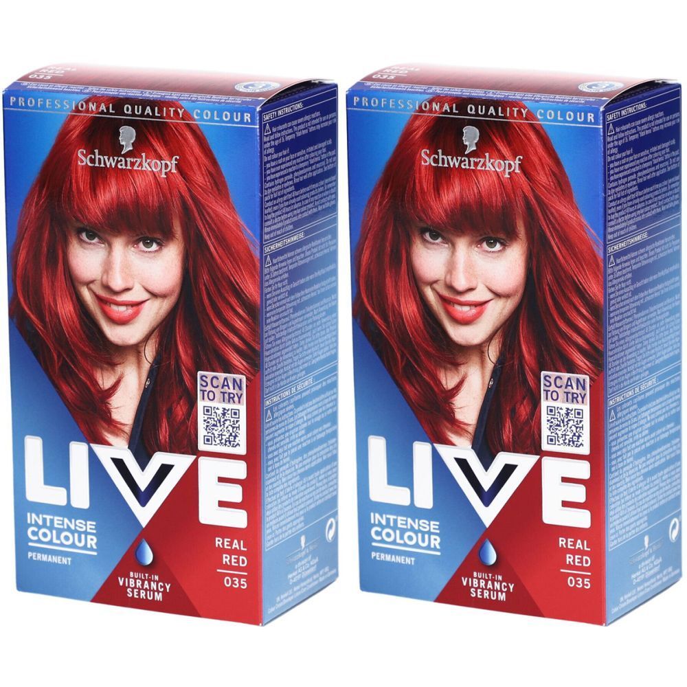 Schwarzkopf LIVE kleuring permanent 035 echt rood